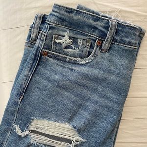 American Eagle Distressed Mom Jean